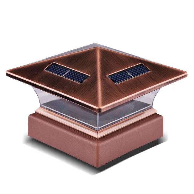 2211-F26-CO 고휘도 구리 도금 LED 포스트 캡 라이트 2211-F26-CO 고휘도 구리 도금 LED 포스트 캡 라이트