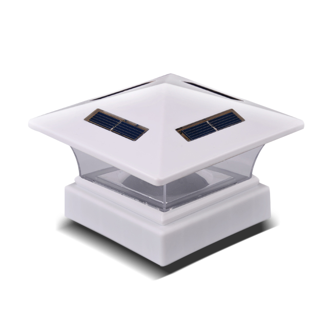 2211-F26-WH 흰색 전선 없음 태양광 포스트 캡 라이트