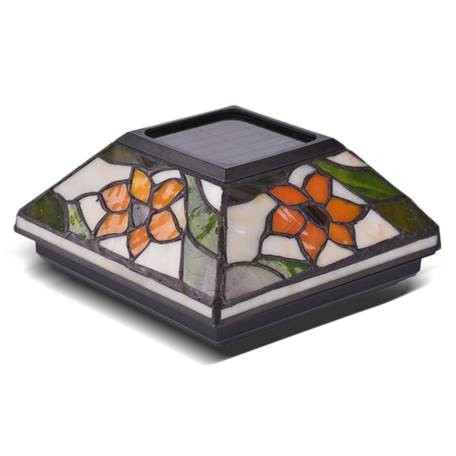 2211-F5 티파니 글래스 솔라 야외 포스트 캡 라이트 2211-F5 티파니 글래스 솔라 야외 포스트 캡 라이트
